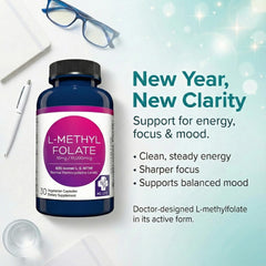 MD.LIFE L-Methylfolate 30 capsules pack for daily dose