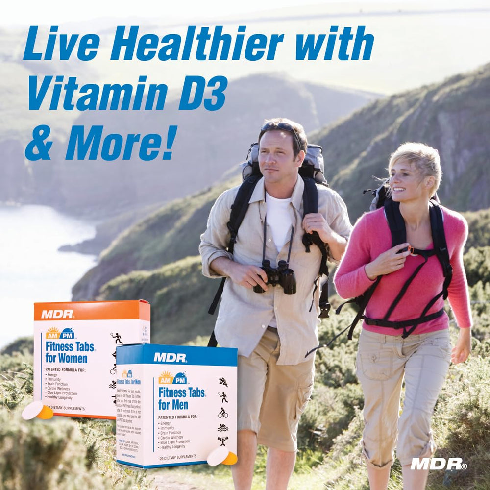 MDR Fitness Tabs PM formula packaging designed for nighttime recovery.
