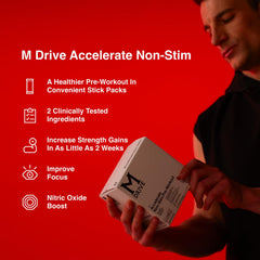 Mdrive Accelerate powder being stirred in water for quick hydration before training