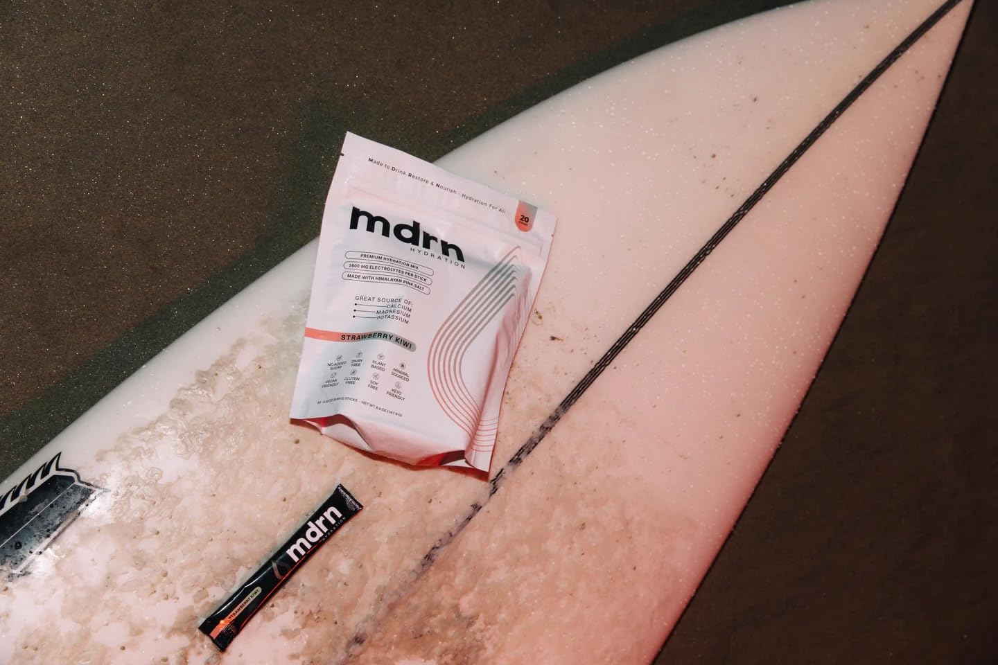 MDRN Hydration vitamin blend with C, B6, B12 for daily energy support.