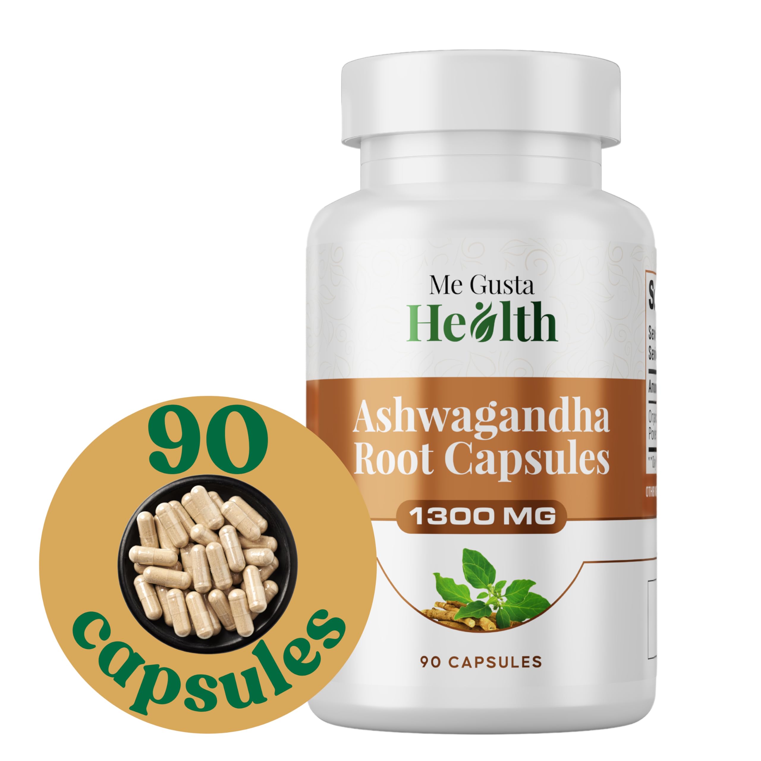 Eco-friendly packaging of ME GUSTA HEALTH Ashwagandha root powder