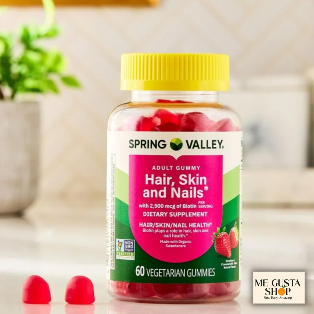 ME GUSTA SHOP gummies with bright packaging and branding