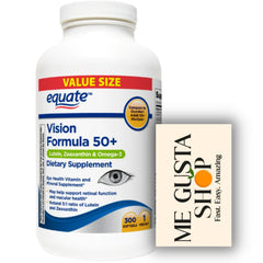 ME GUSTA SHOP Equate Vision bottle with softgels for daily wellness.