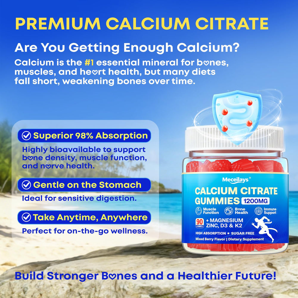 Bottle showing vitamin blend including D3, K2, Mg, Zn from Meceilays