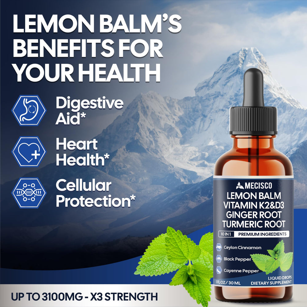 Mecisco daily 1ml drops in water or beverage for convenient use.
