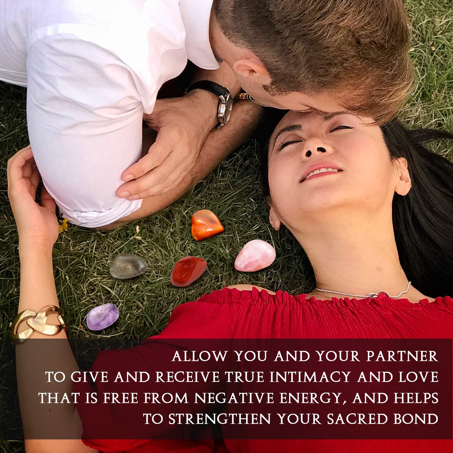MECKA Intimacy Gemstone Kit Carnelian enhances motivation and warmth