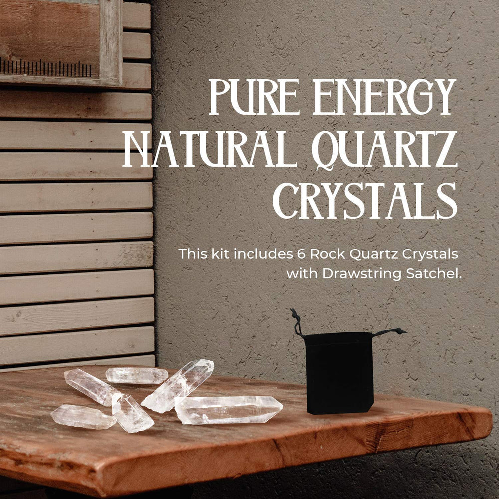 MECKA natural quartz crystal clusters highlighted for energy flow