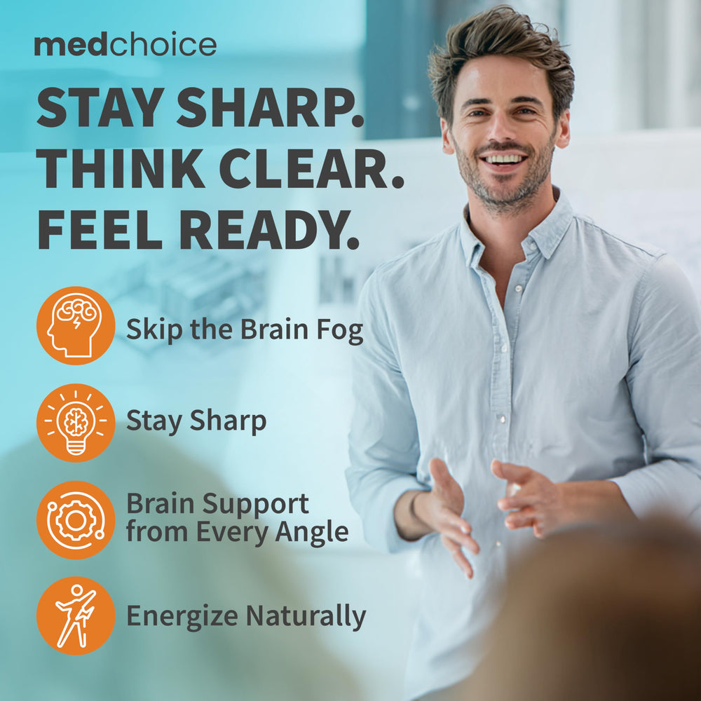 MEDCHOICE with ginkgo biloba leaves imply memory support.