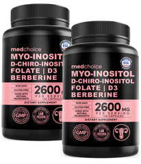 MedChoice 14-in-1 women's inositol bottle for daily hormone balance