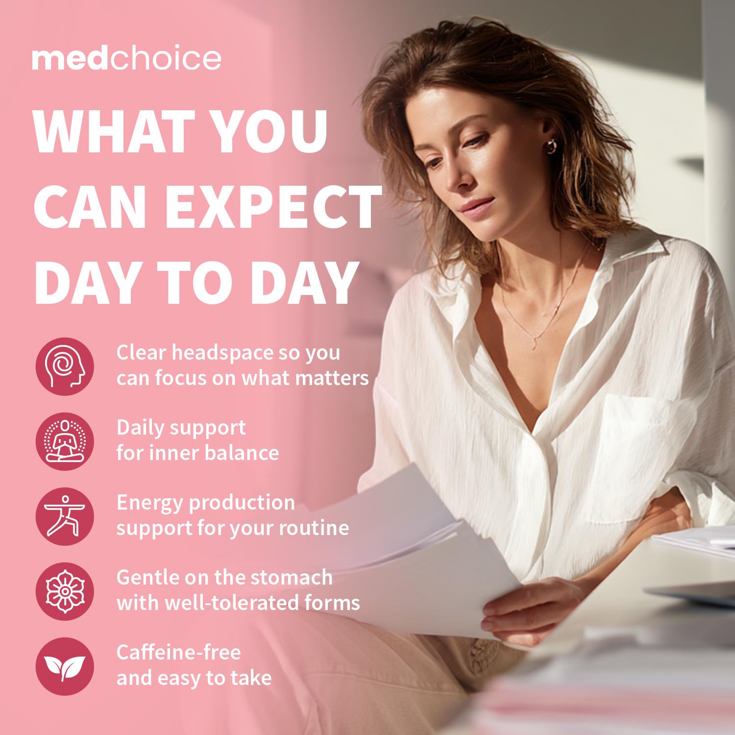 MedChoice ingredients blend including folate, vitamin D3, zinc, magnesium
