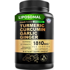 MEDCHOICE Liposomal Turmeric bottle front for daily wellness