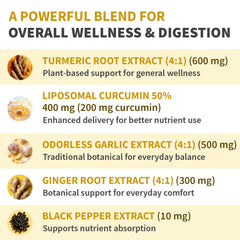 MEDCHOICE Liposomal Turmeric capsules pour for convenient daily use
