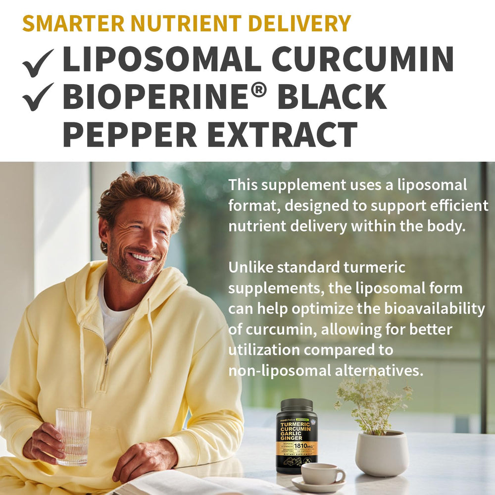 MEDCHOICE Liposomal Turmeric odorless garlic extract shown