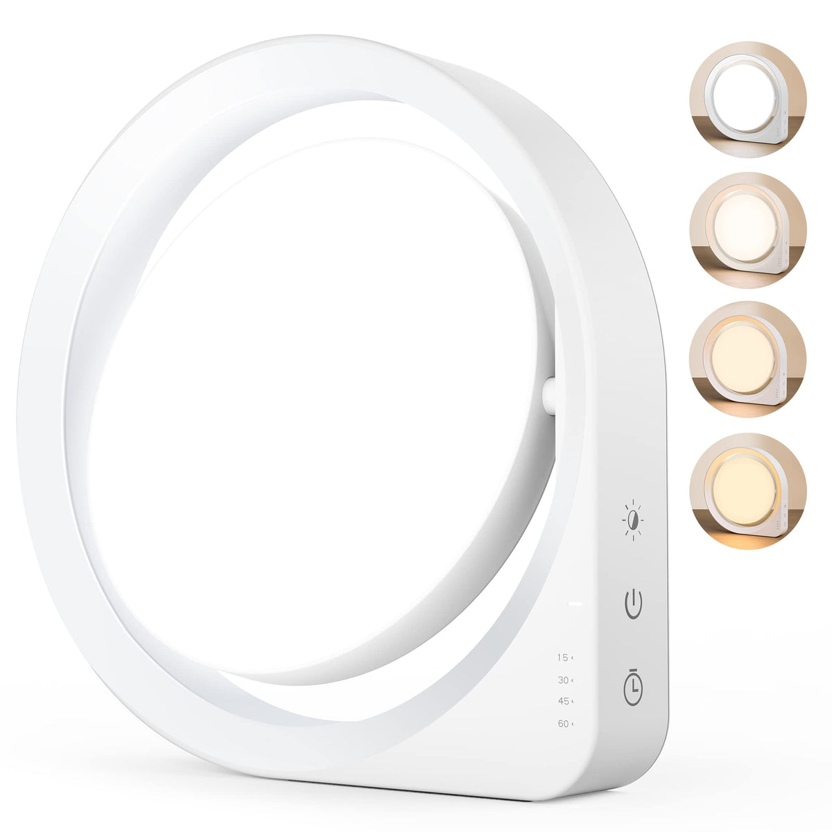 MediAcous 11000Lux lamp on a desk for bright, eye-friendly daylight.