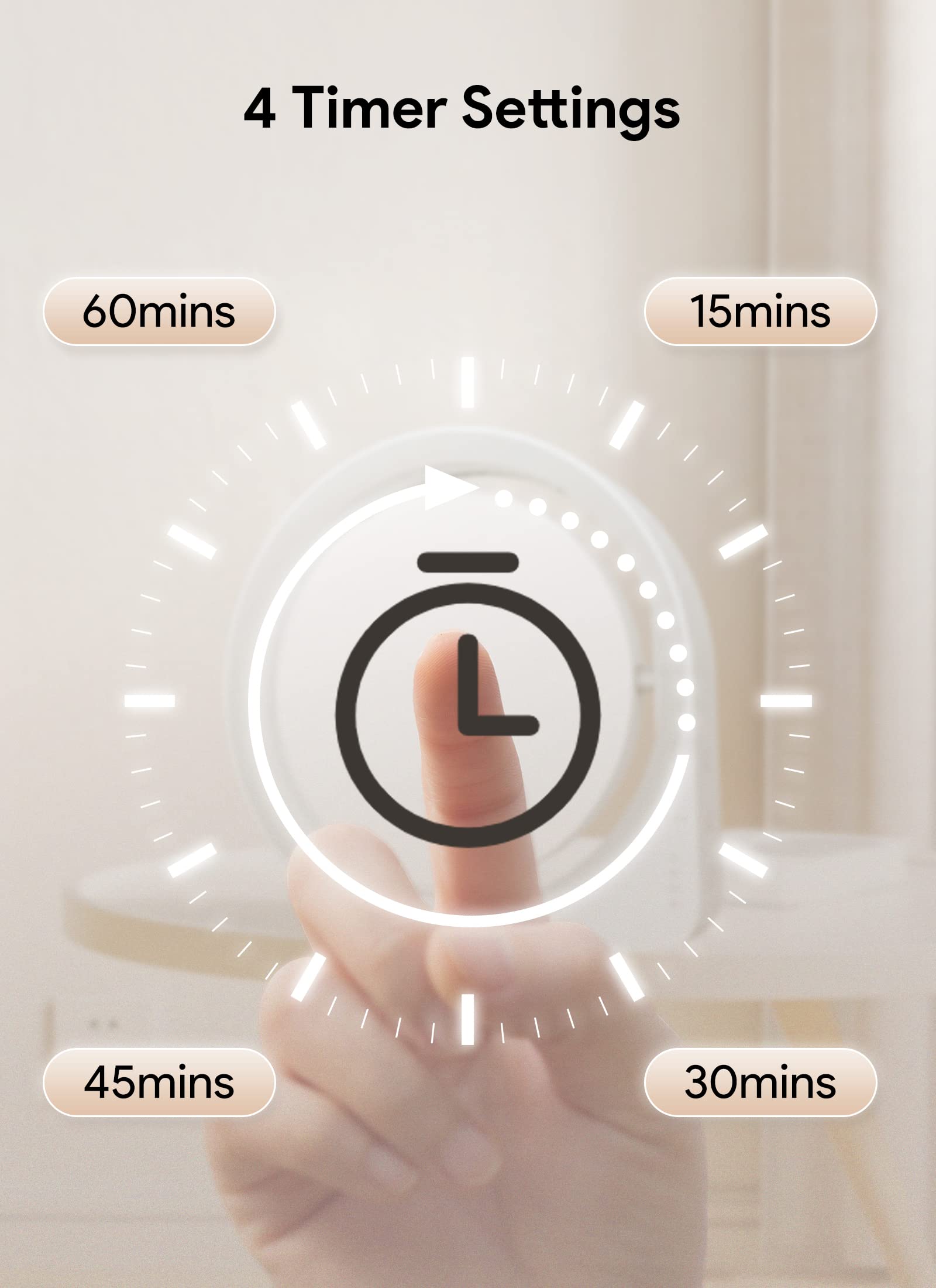 MediAcous lamp's 7.3-inch surface adjusts to 15-degree angles for precise lighting.