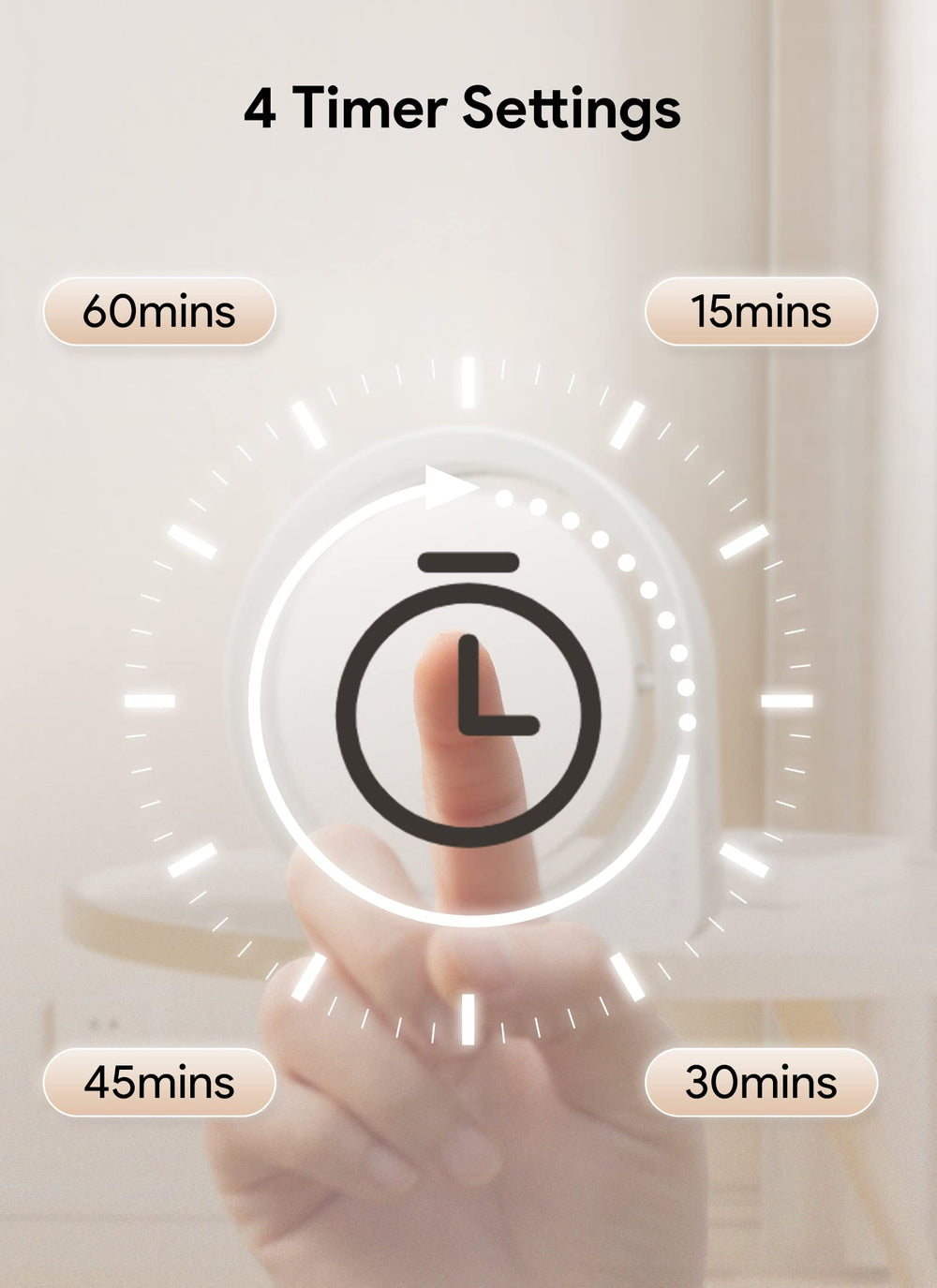 MediAcous lamp's 7.3-inch surface adjusts to 15-degree angles for precise lighting.