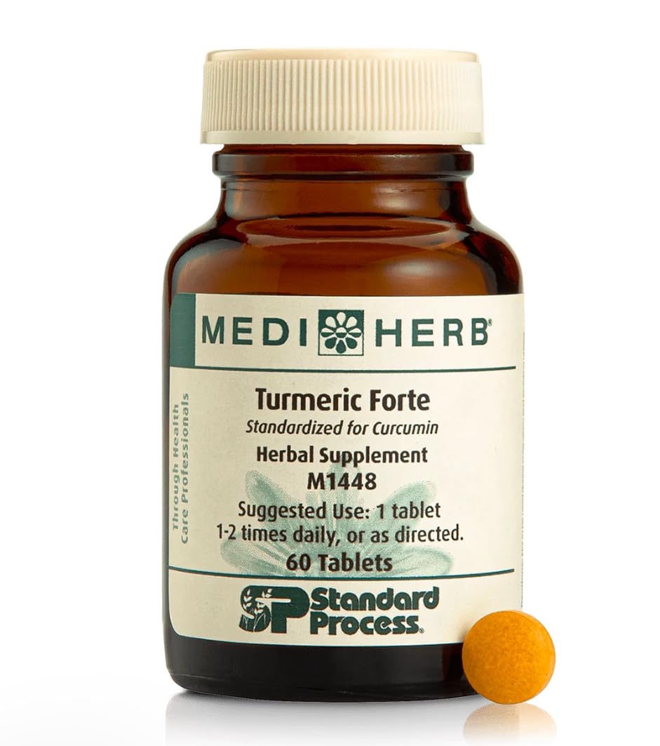 Mediherb Turmeric Forte bottle for daily wellness routine.