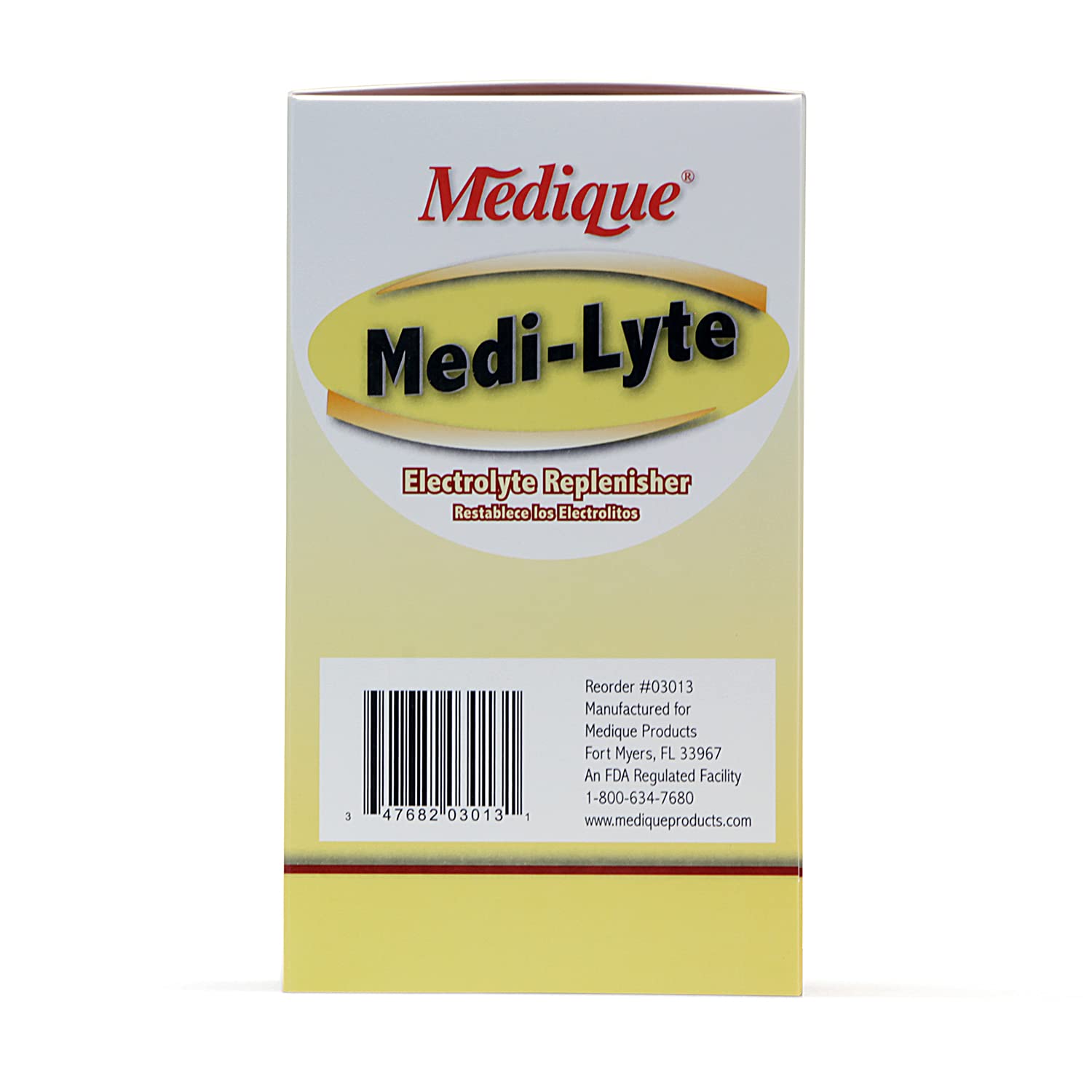 Medique Medi-Lyte box of 500 tablets in workplace kit.
