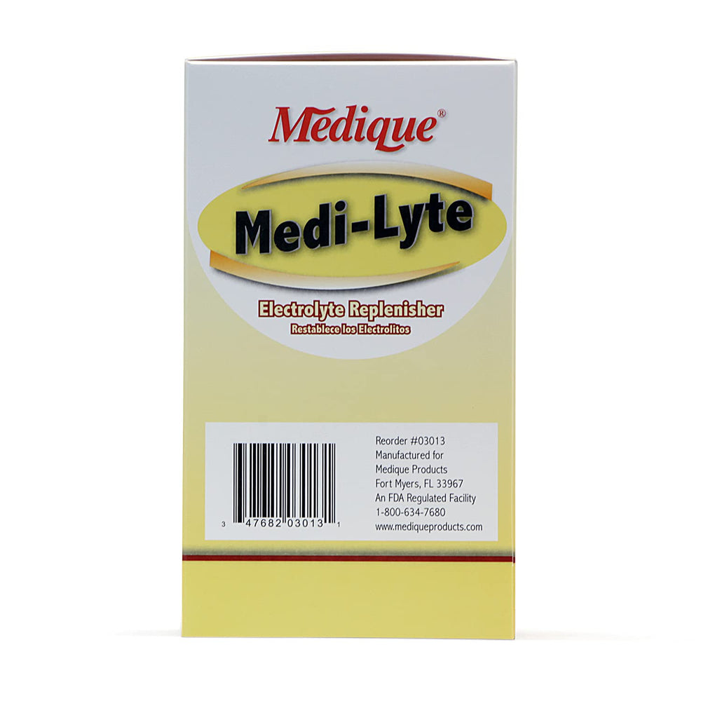 Medique Medi-Lyte box of 500 tablets in workplace kit.