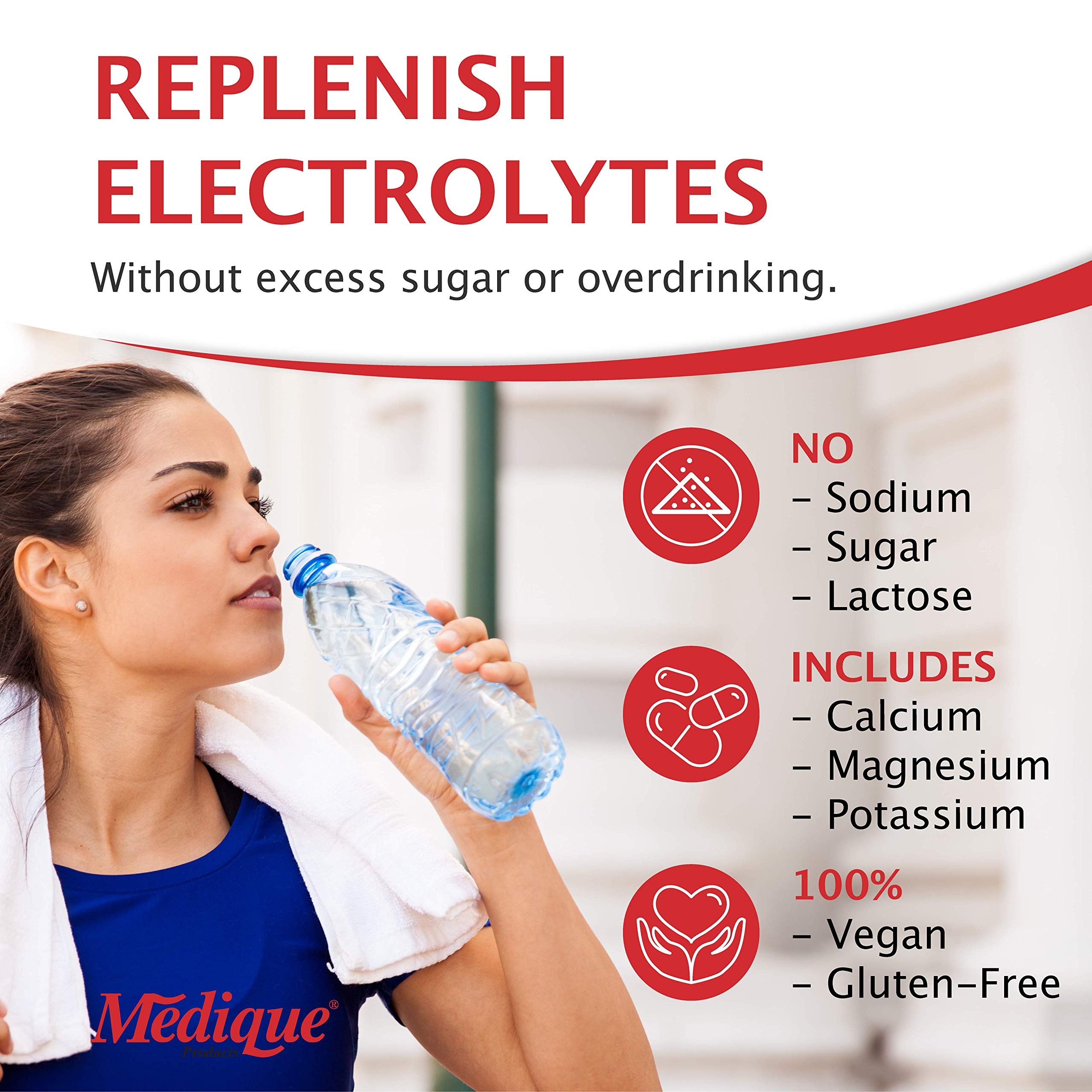Medique Medi-Lyte dispensing box ready for on-site use in heat environments.