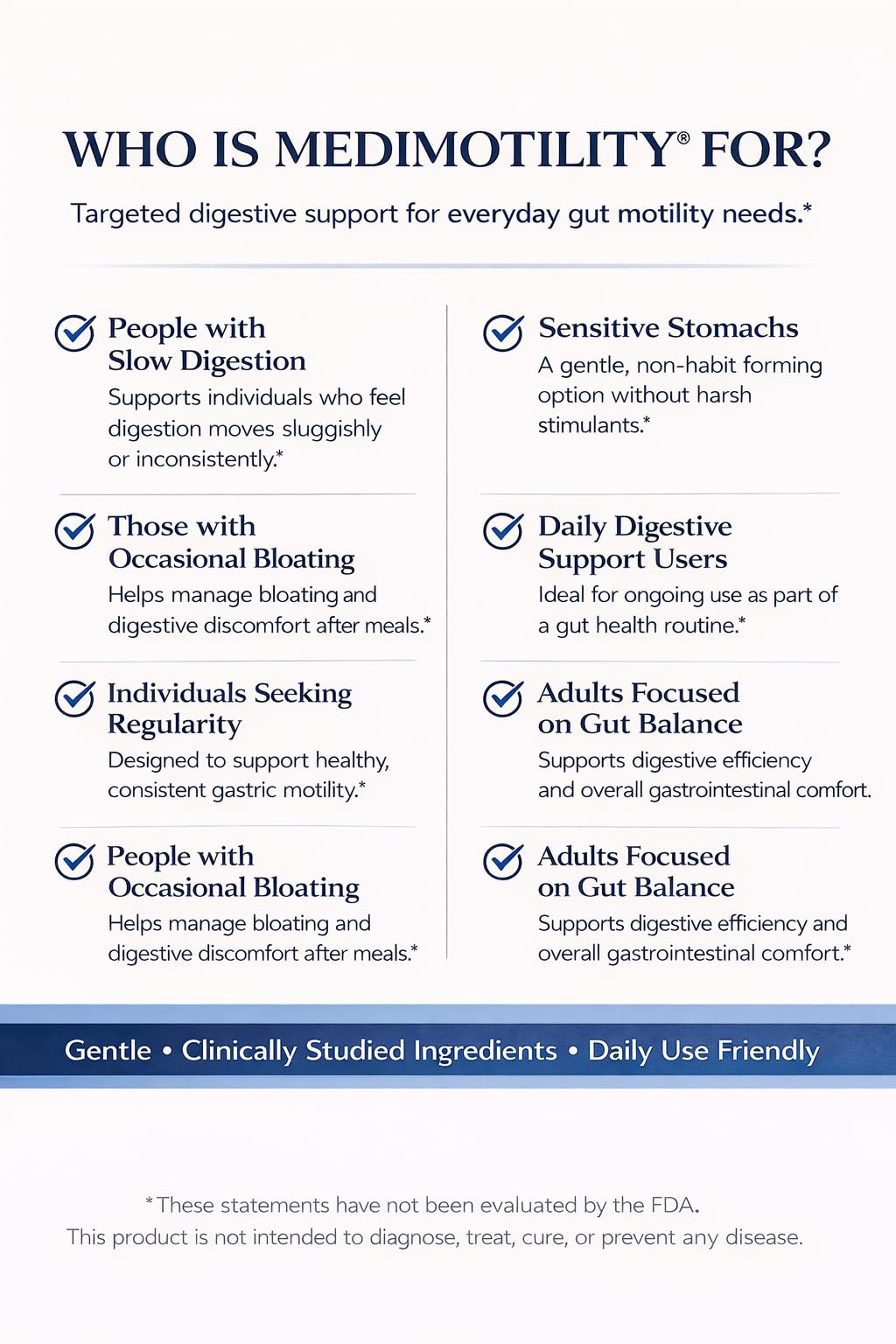 Clean label and physician-approved quality for MediMotility.