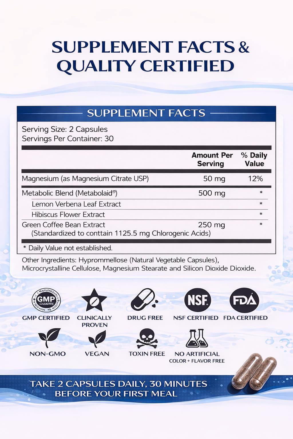 MediVite MediLeanPheno capsules close-up emphasizes vegan, non-GMO formula