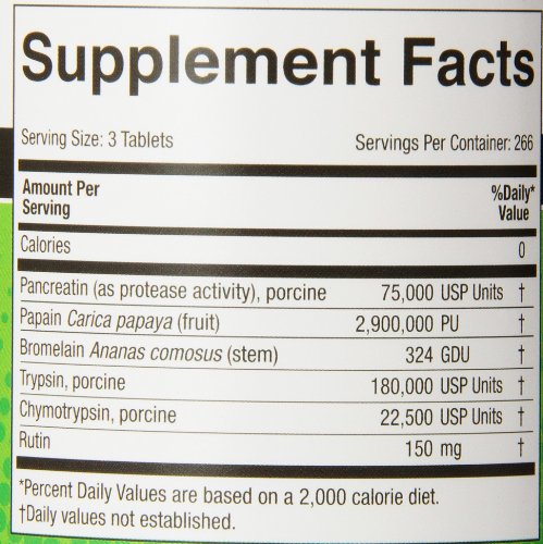 Medizym Naturally Vitamins label; GMP-quality, drug-free formula designed for daily enzyme support.
