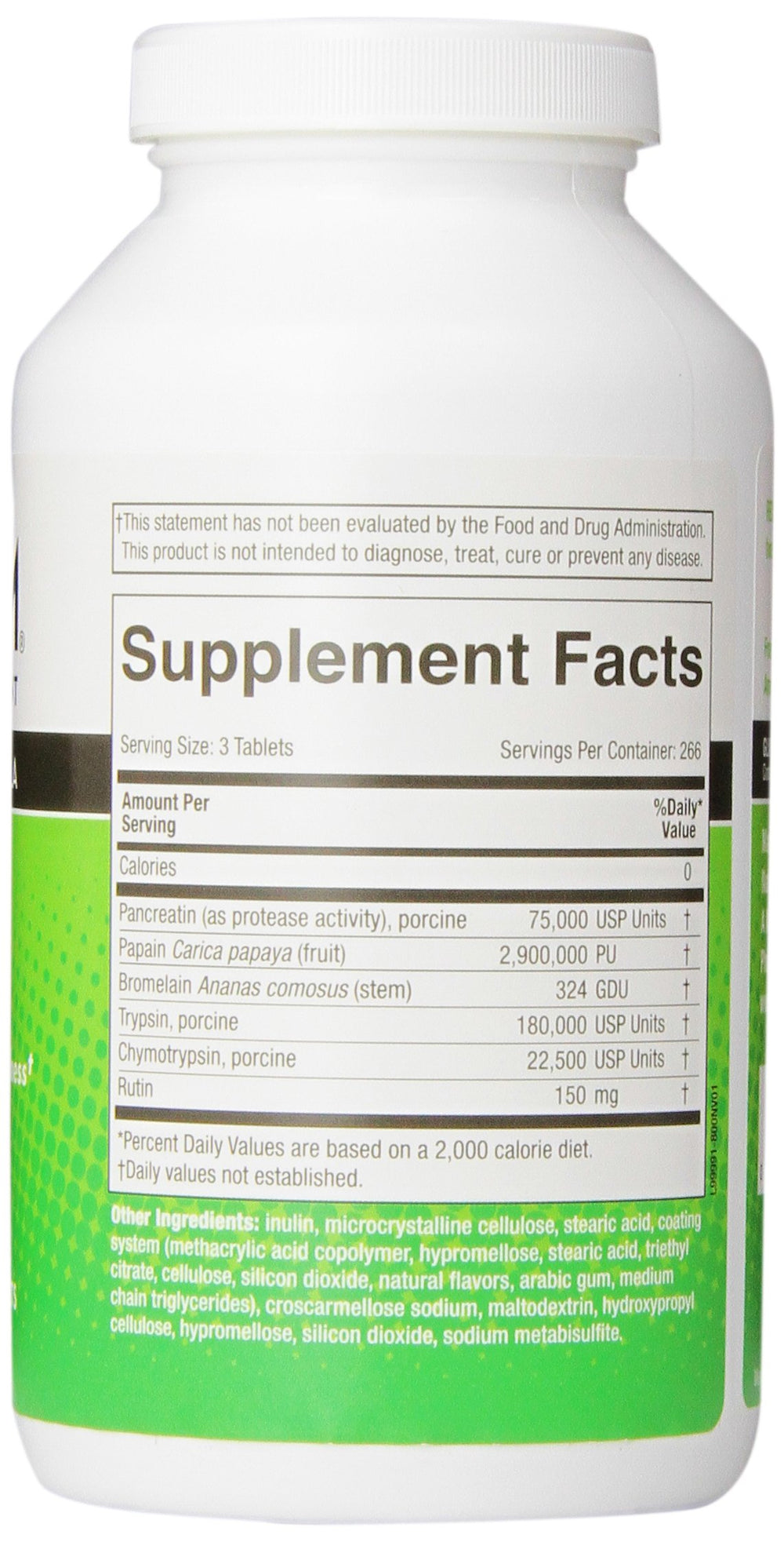 Medizym Naturally Vitamins tablets close-up; easy-to-swallow form with a potent enzyme blend.