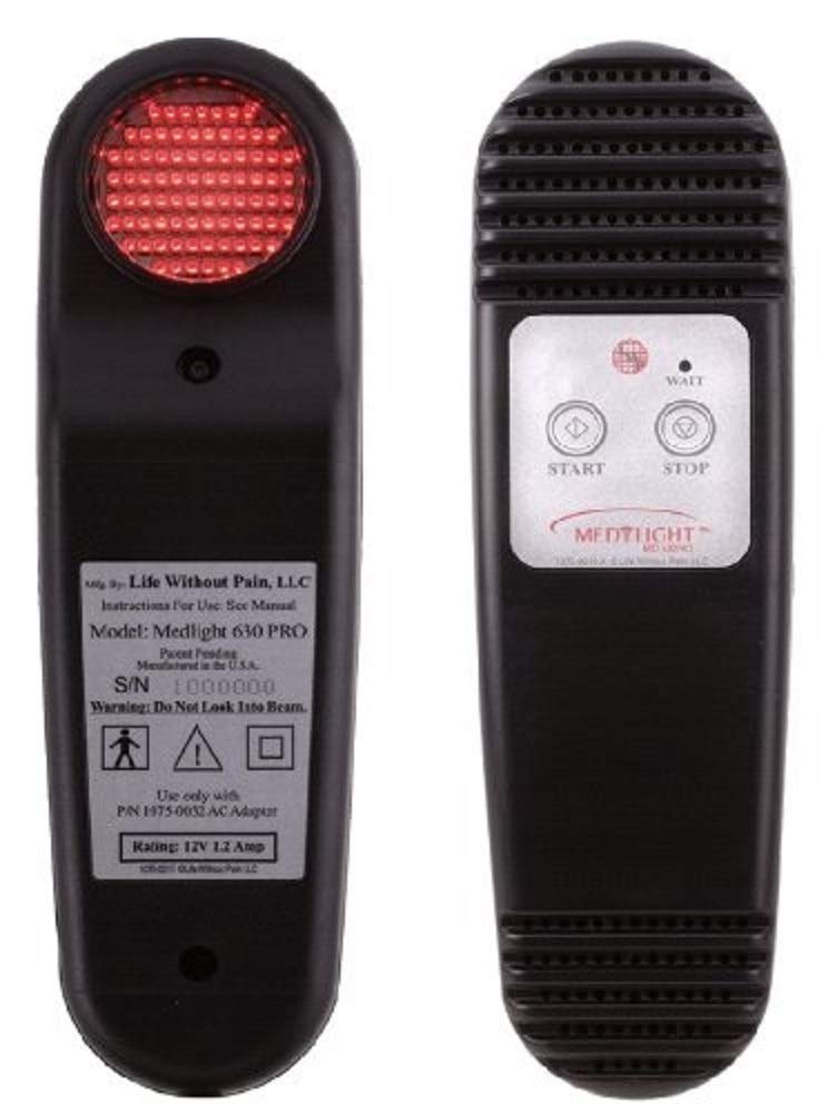 MEDlight 630Pro front view on skin for targeted pain relief