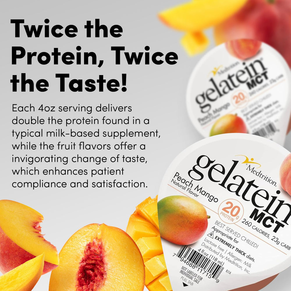 Medtrition Gelatein MCT Peach Mango gluten-free choice for diverse meals