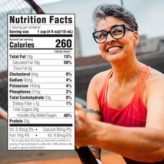 Medtrition Gelatein MCT Peach Mango label — shows 20 g protein per cup