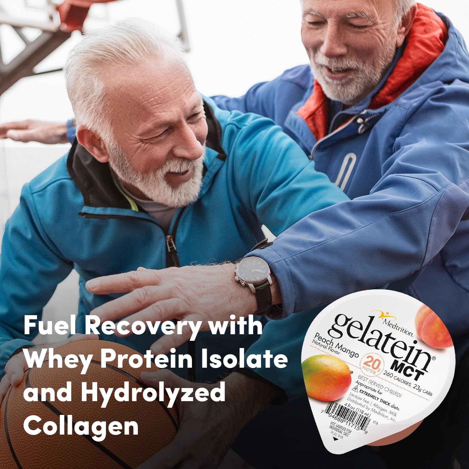 Medtrition Gelatein MCT Peach Mango lactose-free option for sensitive diets