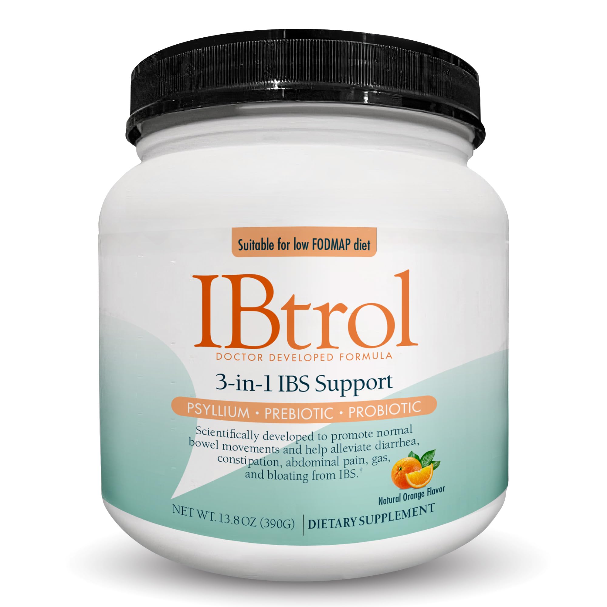 Medtrition IBtrol triple-therapy tub for daily IBS symptom management.