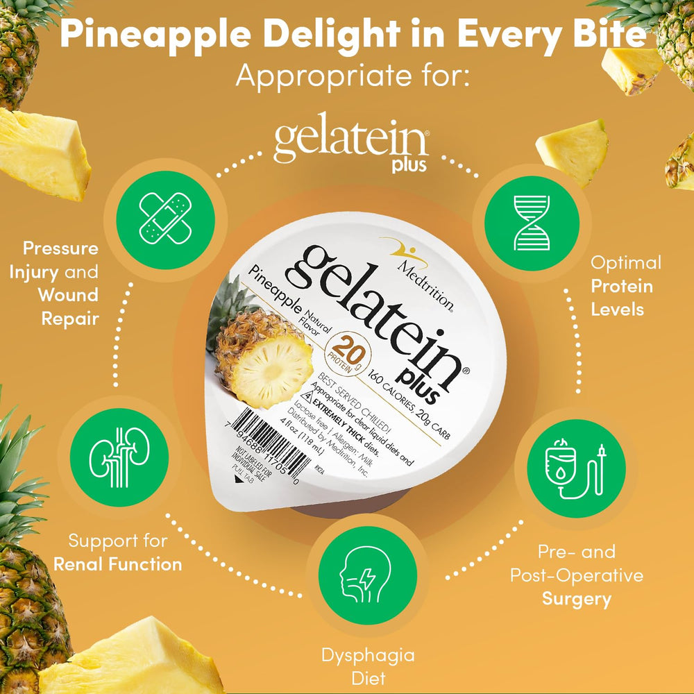 Ingredients list for Medtrition ProSource Gelatein Plus Pineapple