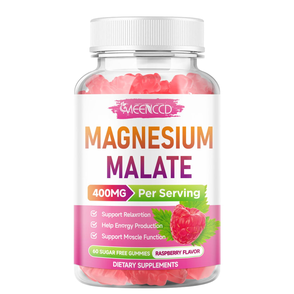 MEENCCD Magnesium Malate Gummies lifestyle-friendly daily supplement on the go.