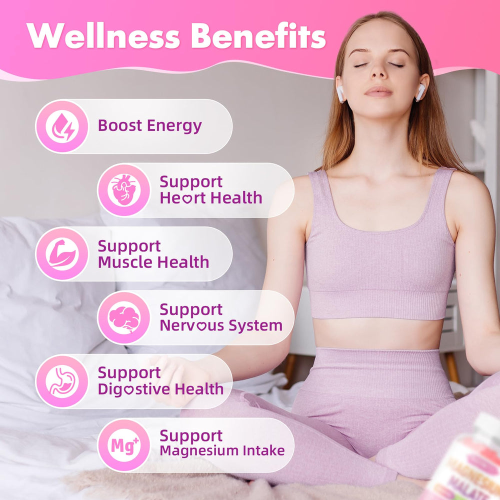 MEENCCD Magnesium Malate Gummies soft chew texture for easy daily use.