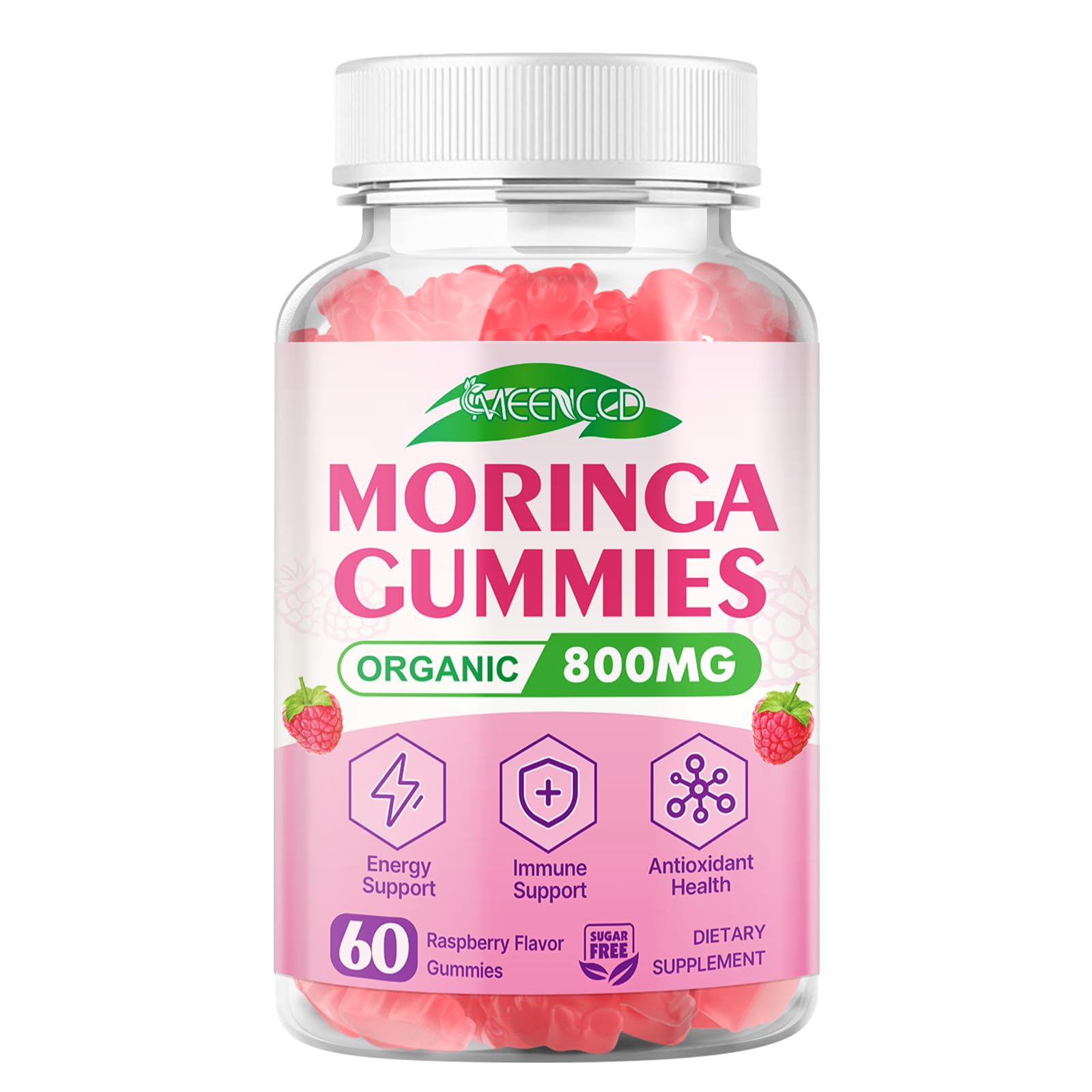 MEENCCD Moringa Gummies sugar-free formula for mindful snacking