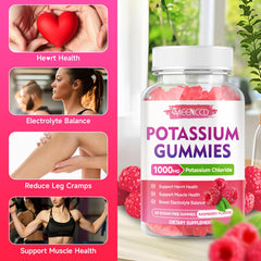 MEENCCD potassium gummies texture close-up highlights vegan pectin base