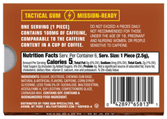 MEG Cinnamon Energy Gum wrapper opened reveals ready-to-use pieces for quick focus.