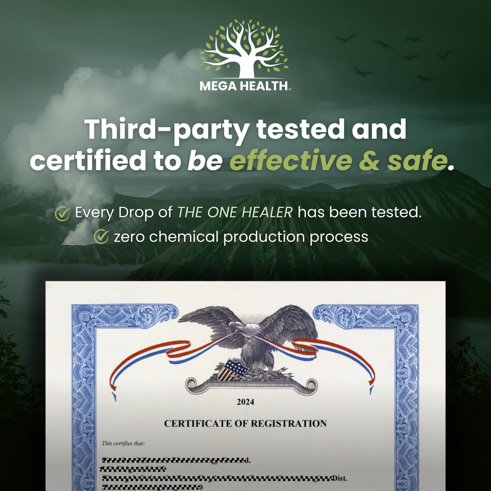 MEGA HEALTH USA-made Zeolite Clinoptilolite for natural wellness.
