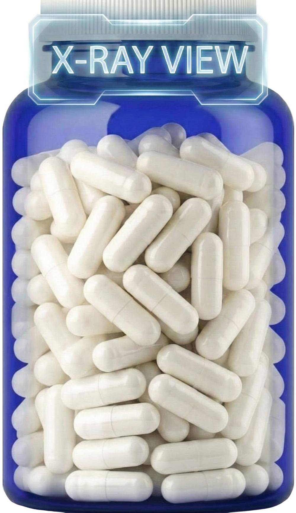 Micronized Mega Resveratrol capsules captured for absorption.