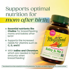 MegaFood Baby & Me 2 ingredients closeup with methylated folate