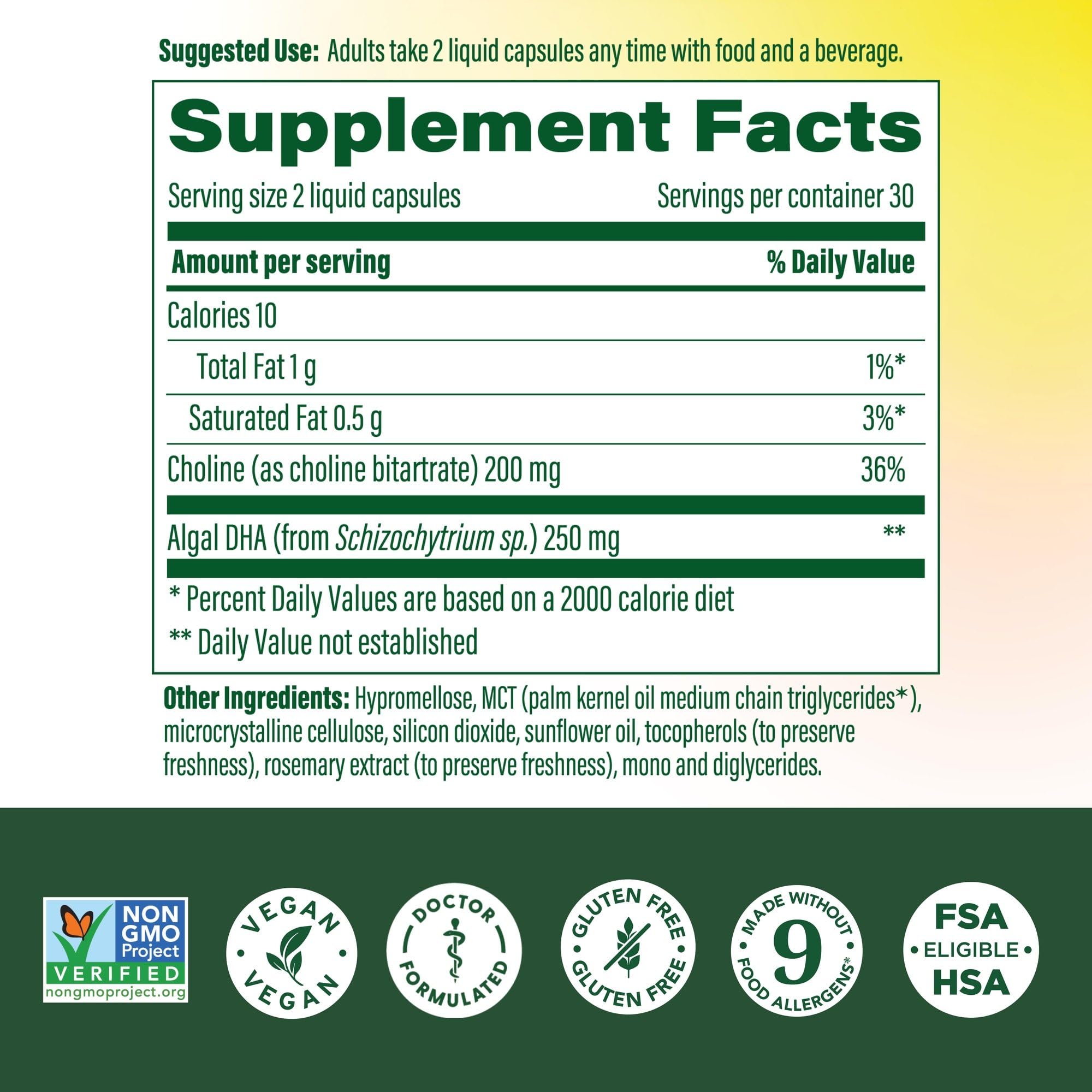MegaFood Baby & Me 2 liquid DHA capsules for easy prenatal support