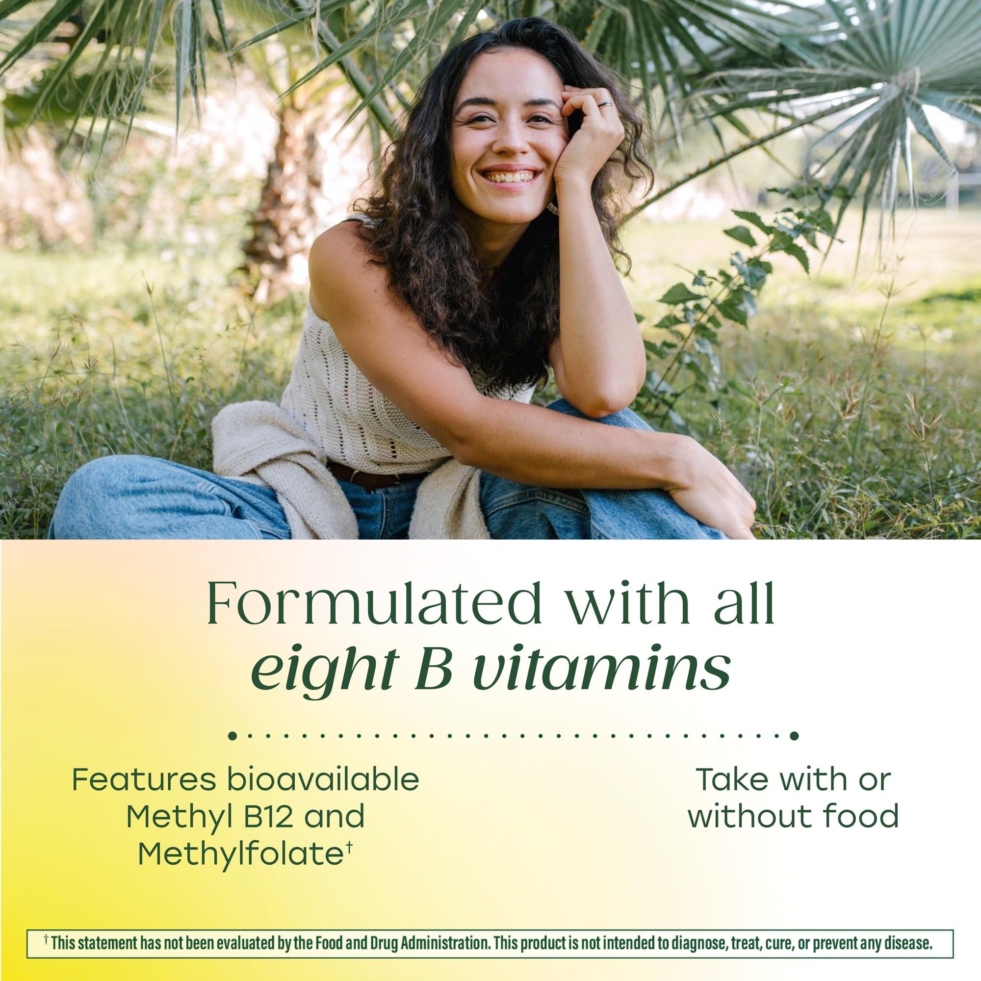 Vegan and gluten-free seal on MegaFood Balanced B Complex for allergen-free formulation.