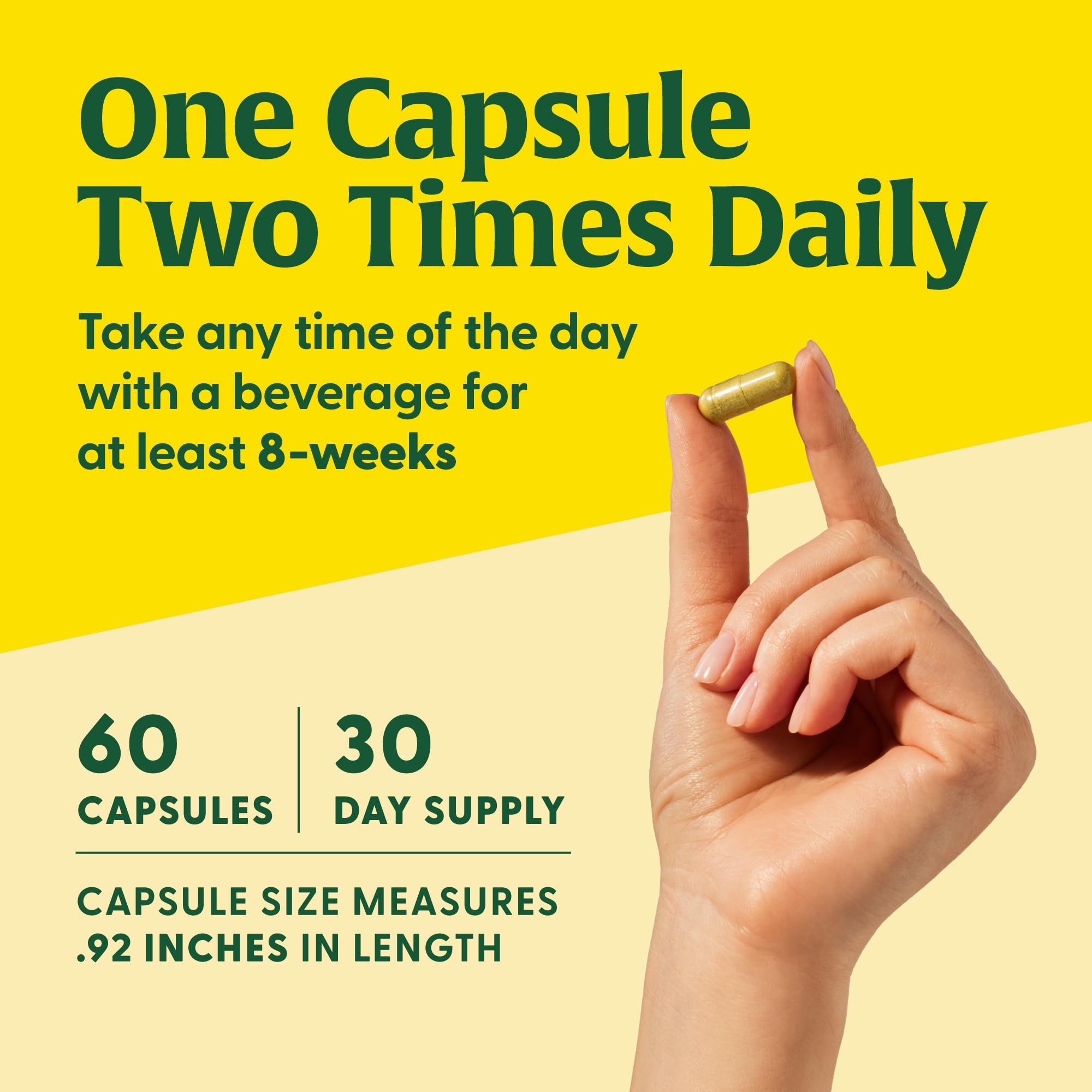 MegaFood Berberine Phytosome capsules and water illustrate convenient twice-daily routine