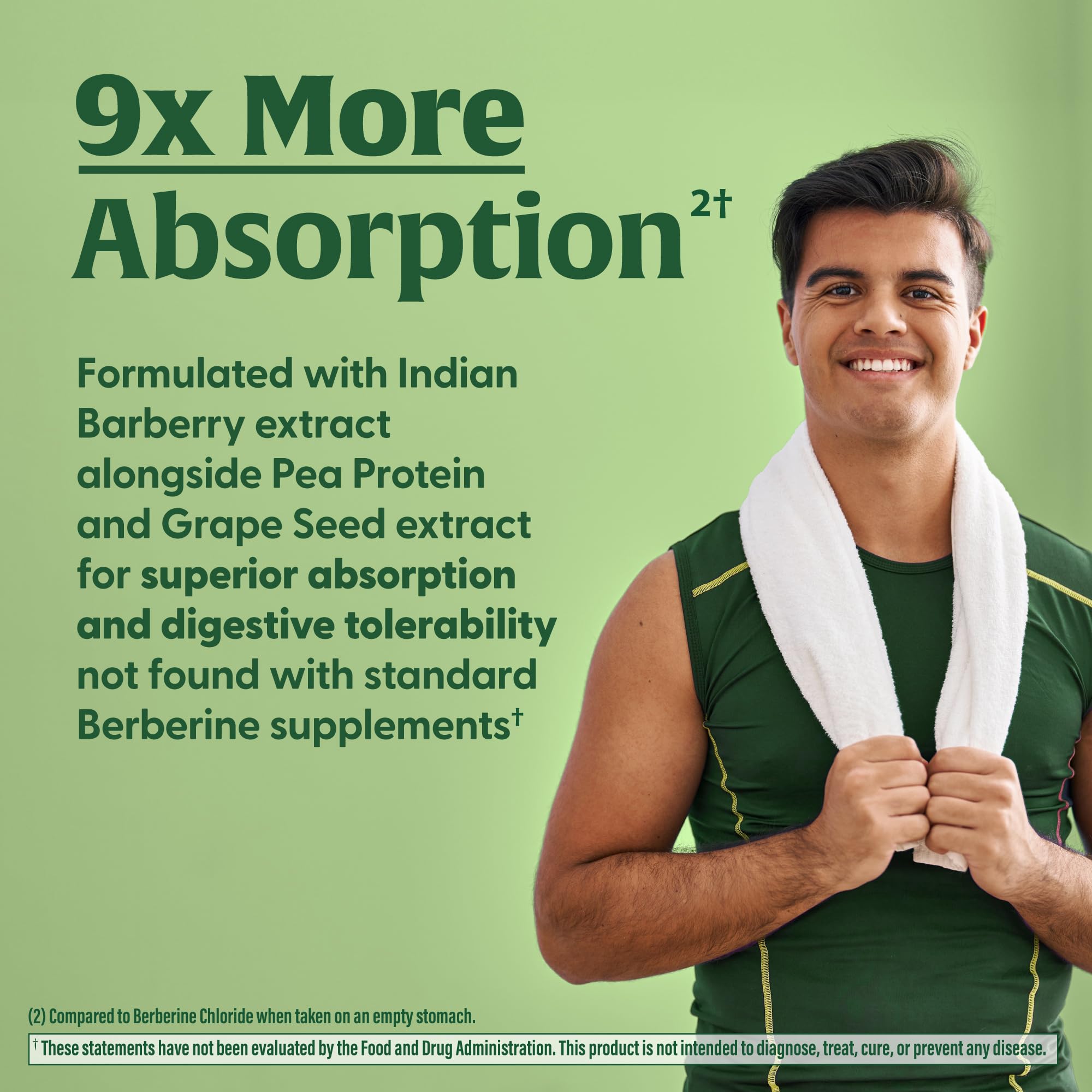 MegaFood Berberine Phytosome capsules with a glass of water suggest easy daily dosing