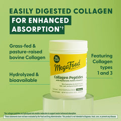 MegaFood Collagen Peptides ready-to-mix in smoothie and coffee for versatility