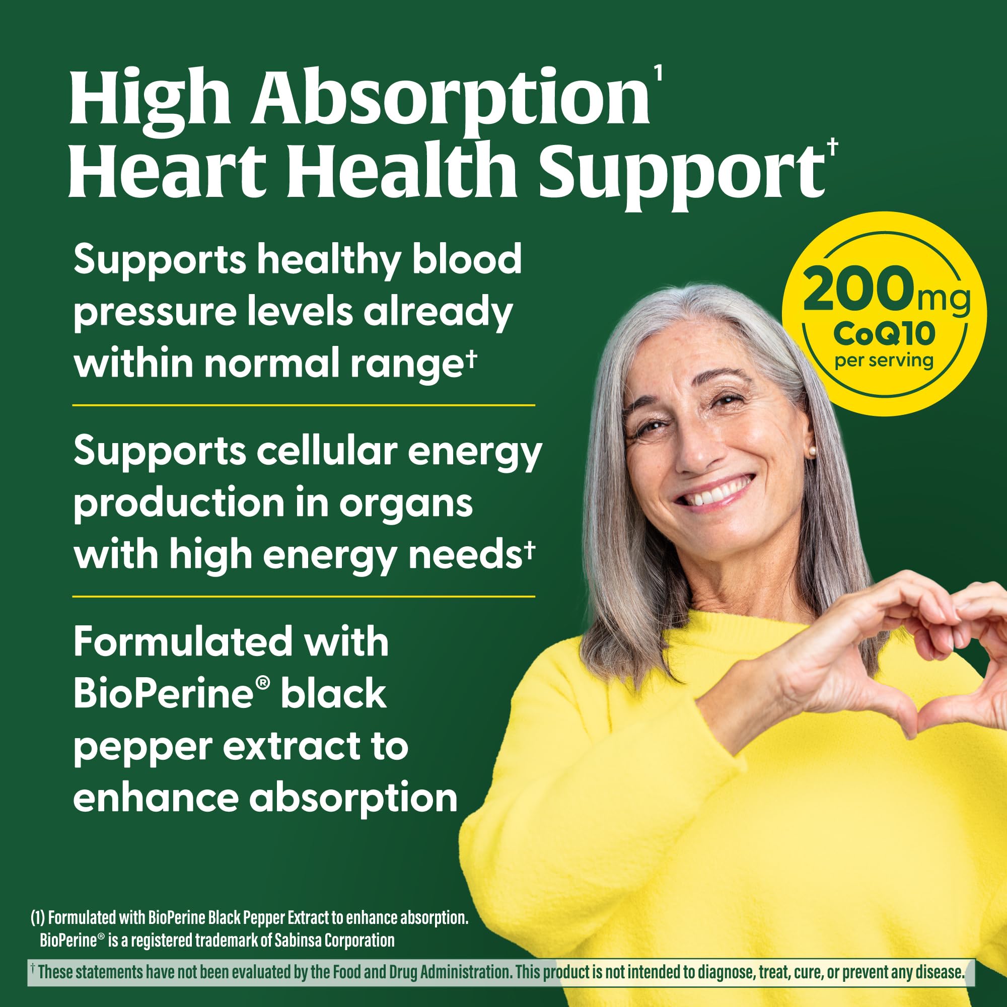 MegaFood CoQ10 bottle visualizing antioxidant support for aging and brain health.