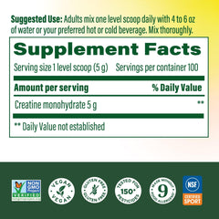 MegaFood creatine powder scoop highlighting easy-to-mix convenience for daily use