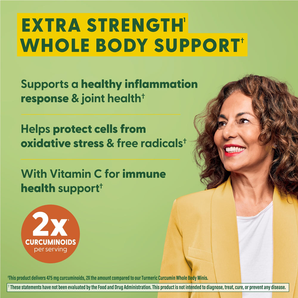 MegaFood turmeric extract with 95% curcuminoids for potential antioxidant support.